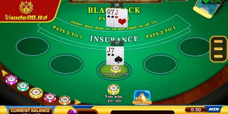 Bí quyết nâng cao tỷ lệ thắng Blackjack VanDo88 online