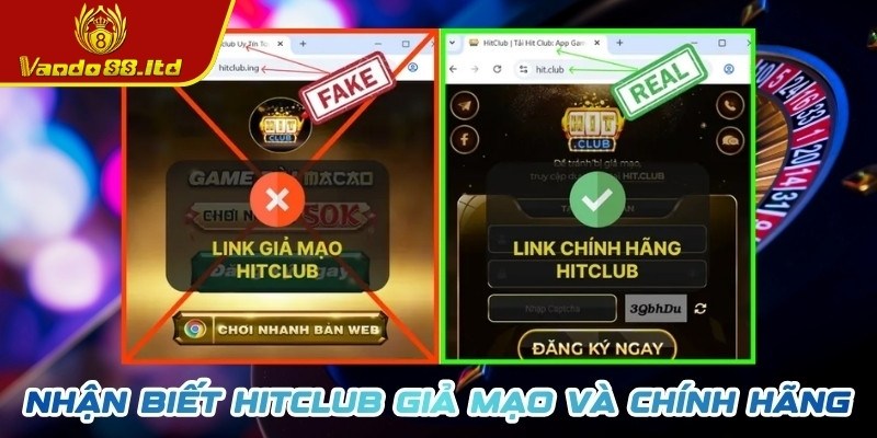Link Hitclub giả mạo được tạo ra để bắt chước nền tảng chính thức