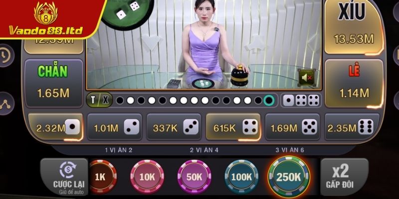 Lựa chọn sảnh Tài Xỉu VanDo88 online